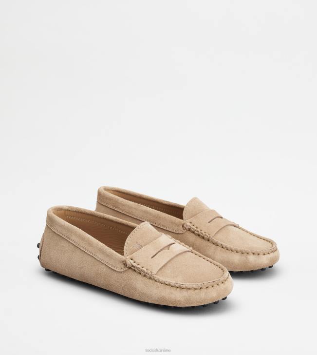 Tod\'s 8NXV639 hnedá ženy juniorské gommino vodičské topánky v semišovej úprave