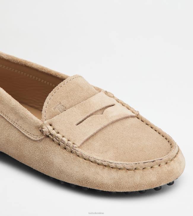 Tod\'s 8NXV639 hnedá ženy juniorské gommino vodičské topánky v semišovej úprave