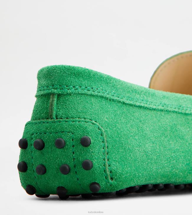Tod\'s 8NXV103 zelená ženy gommino vodičské topánky zo semišu
