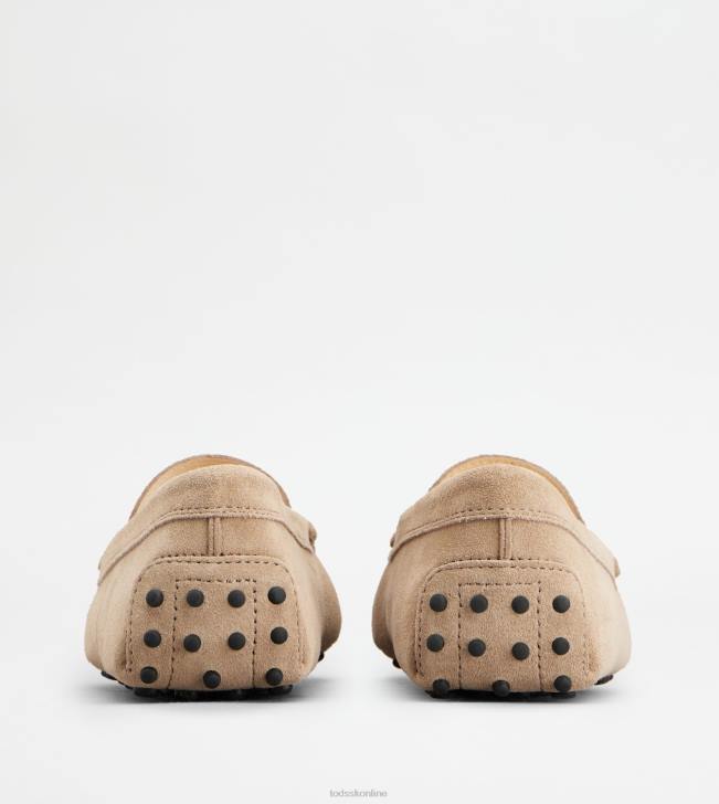 Tod\'s 8NXV104 béžová ženy gommino vodičské topánky zo semišu