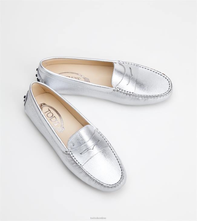 Tod\'s 8NXV106 striebro ženy gommino vodičské topánky v koži