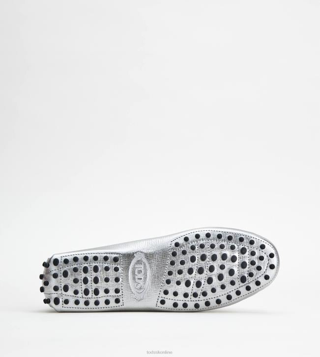 Tod\'s 8NXV106 striebro ženy gommino vodičské topánky v koži