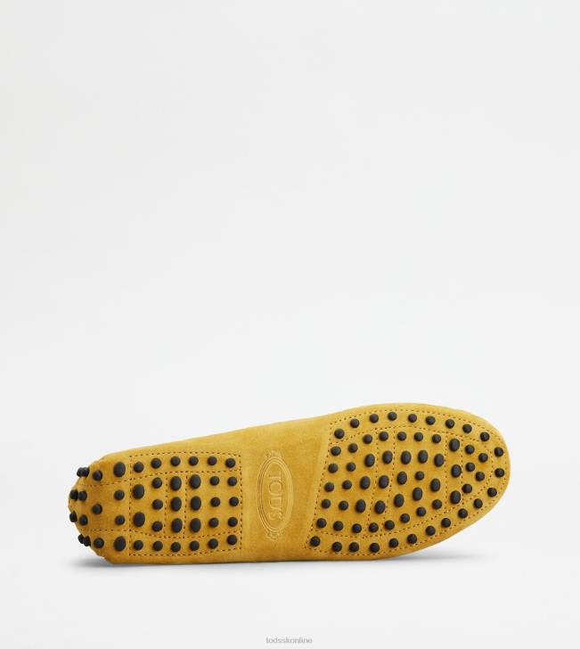 Tod\'s 8NXV108 žltá ženy gommino vodičské topánky zo semišu