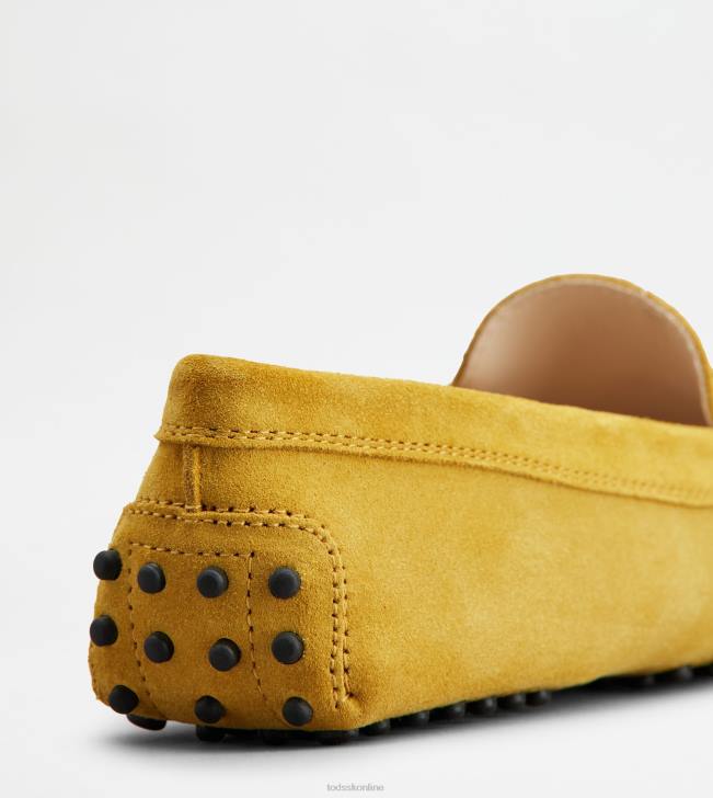 Tod\'s 8NXV108 žltá ženy gommino vodičské topánky zo semišu
