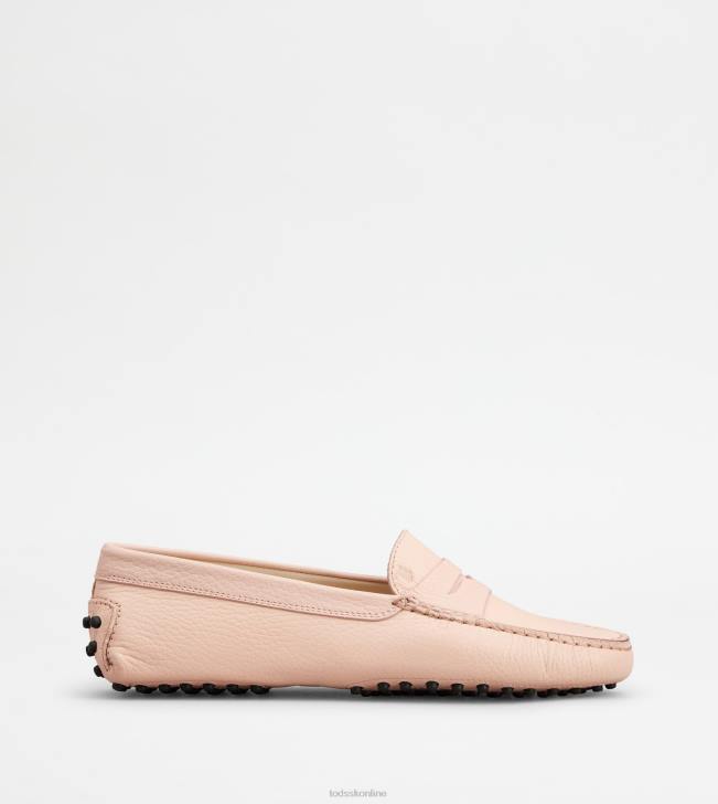 Tod's 8NXV109 Ružová ženy gommino vodičské topánky v koži