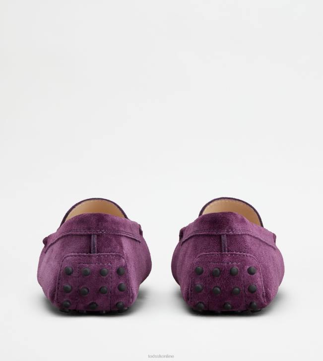 Tod\'s 8NXV112 fialový ženy gommino vodičské topánky zo semišu