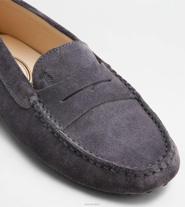 Tod\'s 8NXV114 sivá ženy gommino vodičské topánky zo semišu