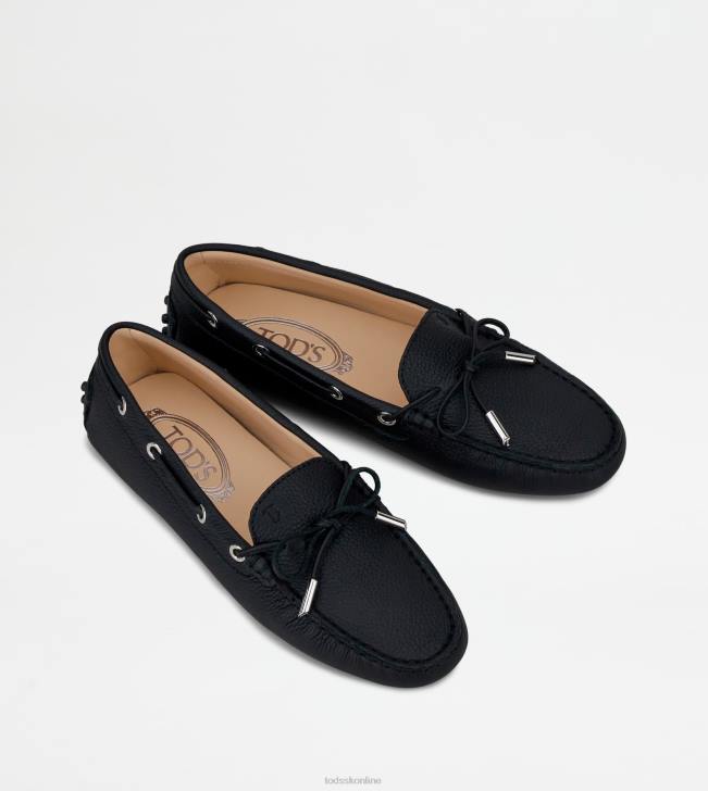 Tod\'s 8NXV117 čierna ženy gommino vodičské topánky v koži
