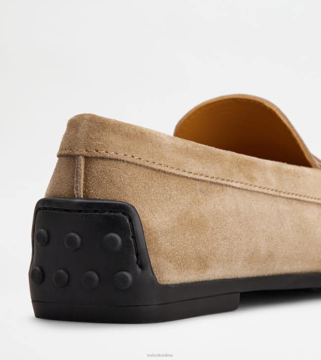 Tod\'s 8NXV63 hnedá ženy mestské gommino vodičské topánky v semišovej úprave