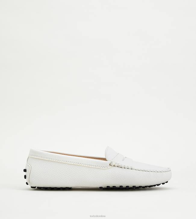 Tod's 8NXV64 biely ženy gommino vodičské topánky v koži