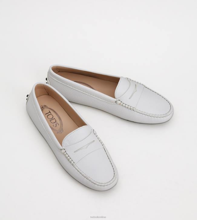 Tod\'s 8NXV64 biely ženy gommino vodičské topánky v koži