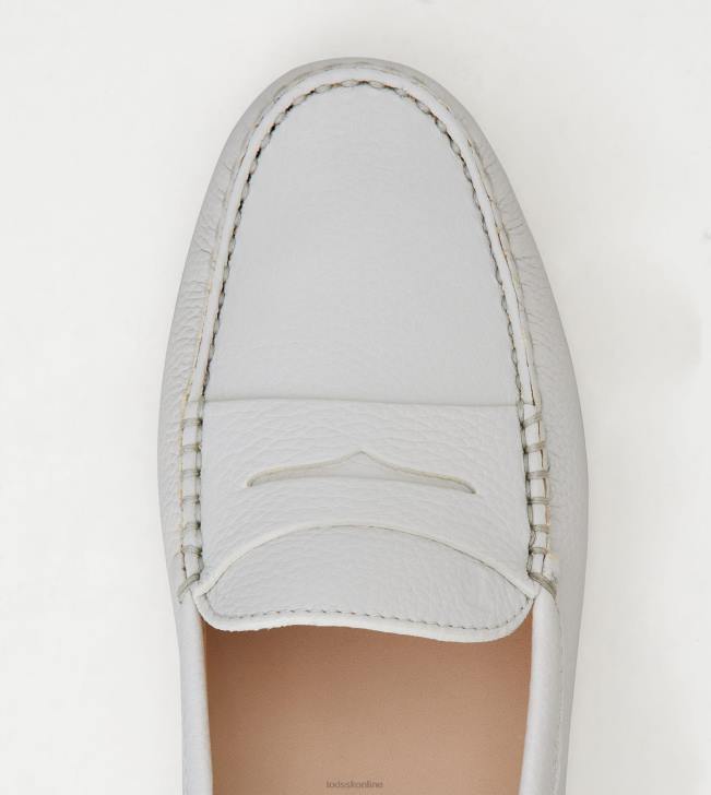 Tod\'s 8NXV64 biely ženy gommino vodičské topánky v koži