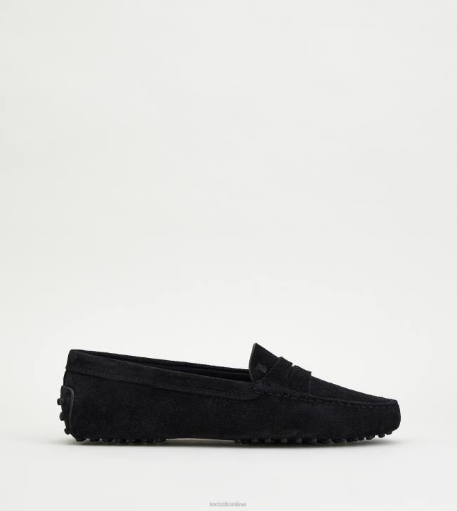 Tod's 8NXV65 čierna ženy gommino vodičské topánky zo semišu