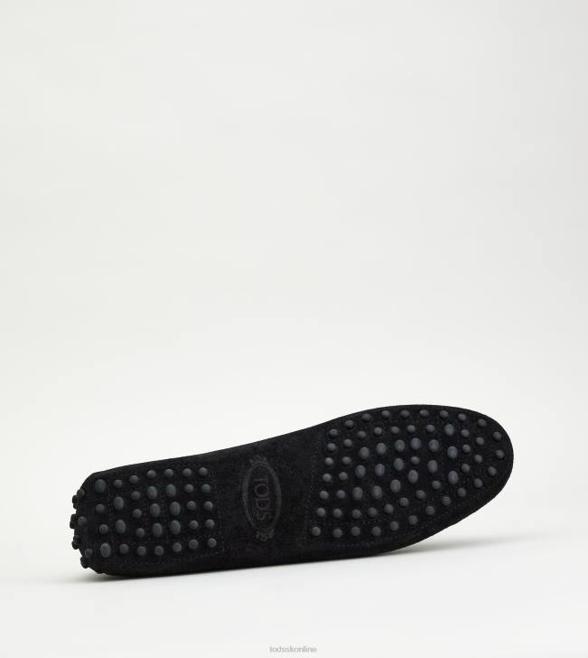 Tod\'s 8NXV65 čierna ženy gommino vodičské topánky zo semišu