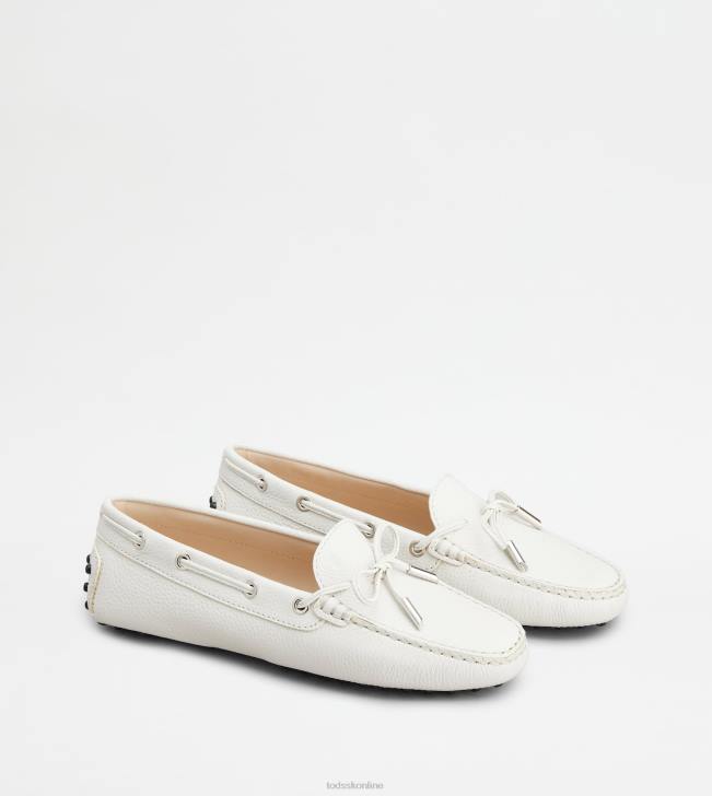 Tod\'s 8NXV66 biely ženy gommino vodičské topánky v koži