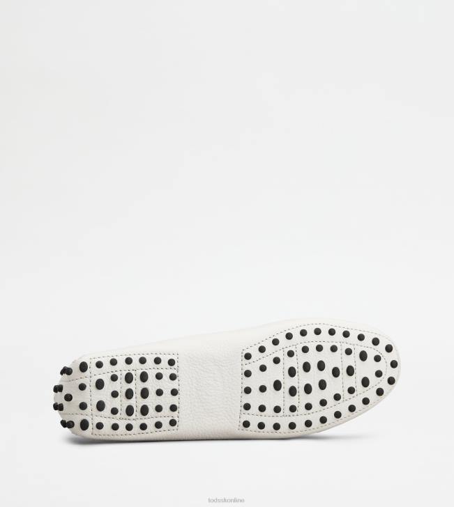 Tod\'s 8NXV66 biely ženy gommino vodičské topánky v koži