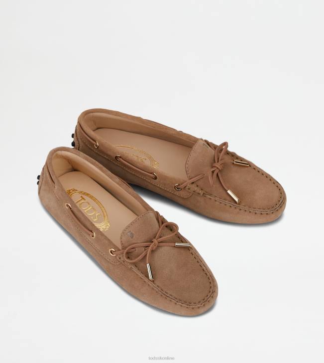 Tod\'s 8NXV68 béžová ženy gommino vodičské topánky zo semišu