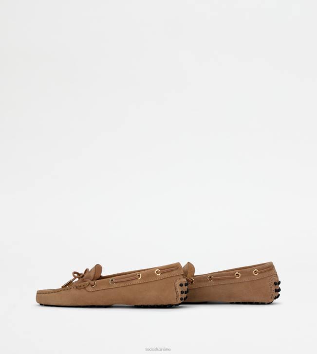 Tod\'s 8NXV68 béžová ženy gommino vodičské topánky zo semišu