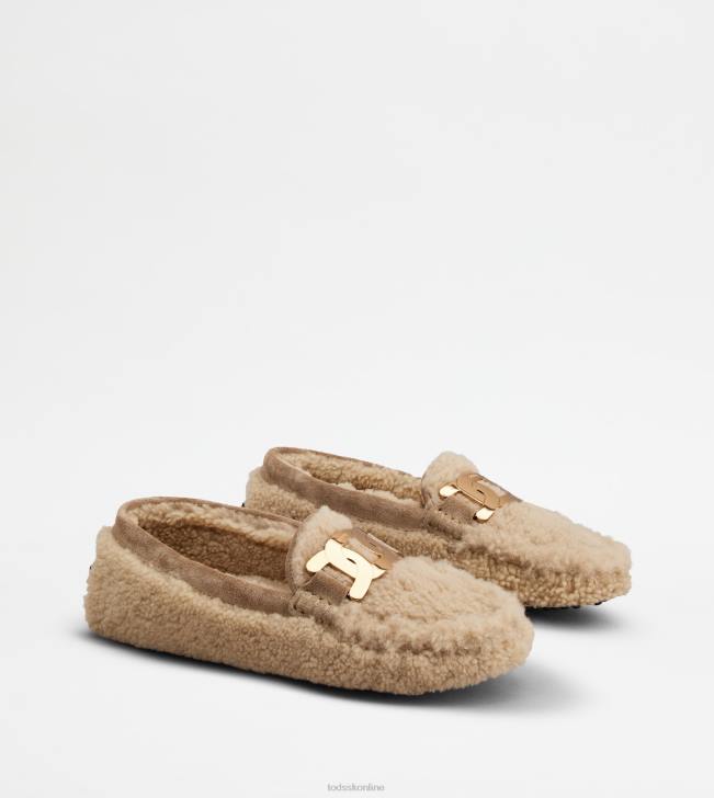 Tod\'s 8NXV69 hnedá ženy mestské gommino vodičské topánky z ovčej kože
