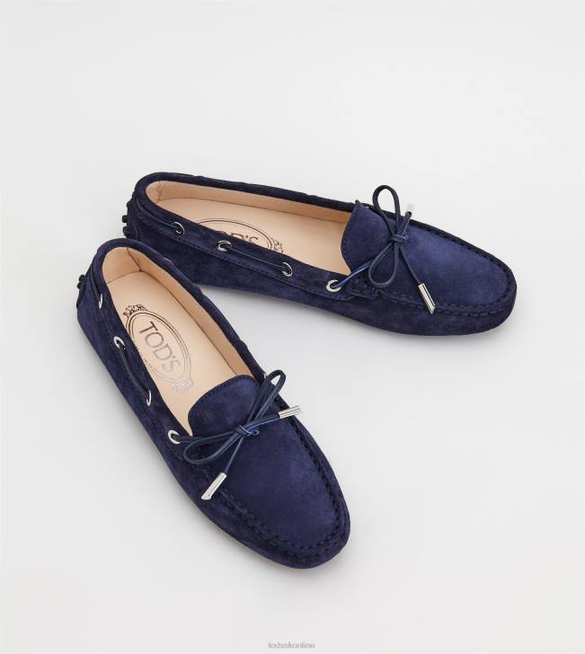 Tod\'s 8NXV70 Modrá ženy gommino vodičské topánky zo semišu
