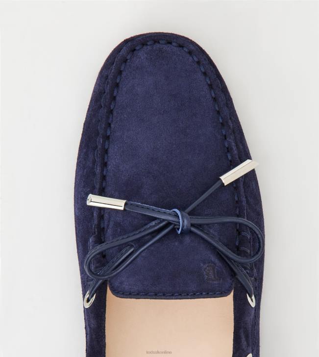 Tod\'s 8NXV70 Modrá ženy gommino vodičské topánky zo semišu