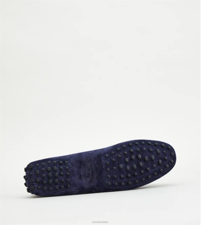 Tod\'s 8NXV70 Modrá ženy gommino vodičské topánky zo semišu