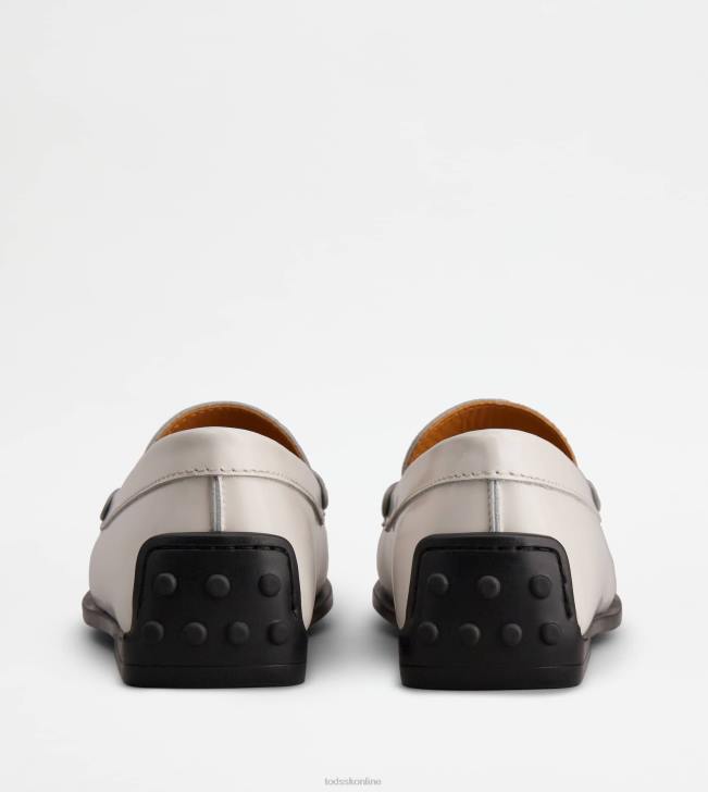 Tod\'s 8NXV72 biely ženy mestské gommino vodičské topánky v koži