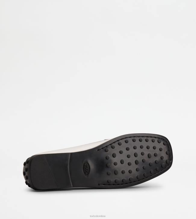 Tod\'s 8NXV72 biely ženy mestské gommino vodičské topánky v koži