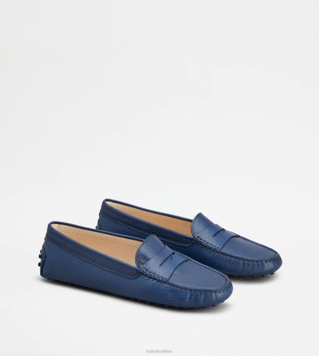 Tod\'s 8NXV76 Modrá ženy gommino vodičské topánky v koži