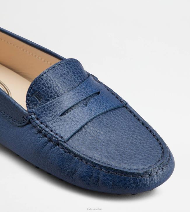 Tod\'s 8NXV76 Modrá ženy gommino vodičské topánky v koži