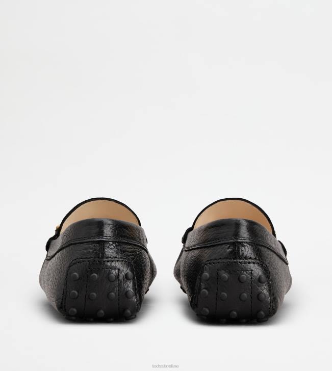 Tod\'s 8NXV78 čierna ženy gommino vodičské topánky v koži