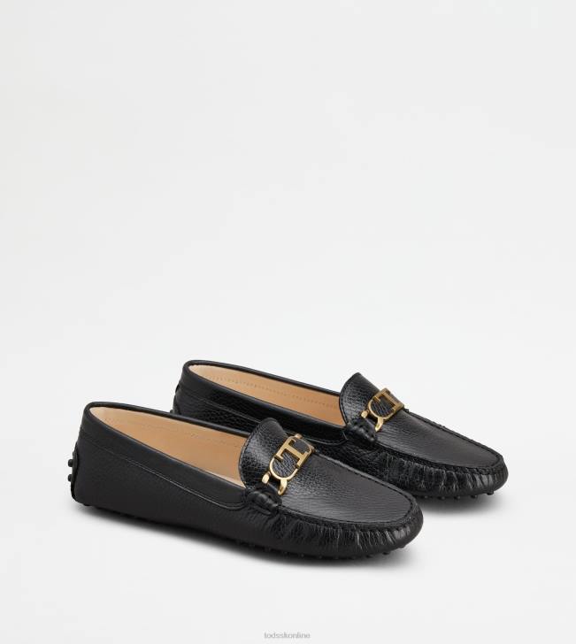 Tod\'s 8NXV78 čierna ženy gommino vodičské topánky v koži