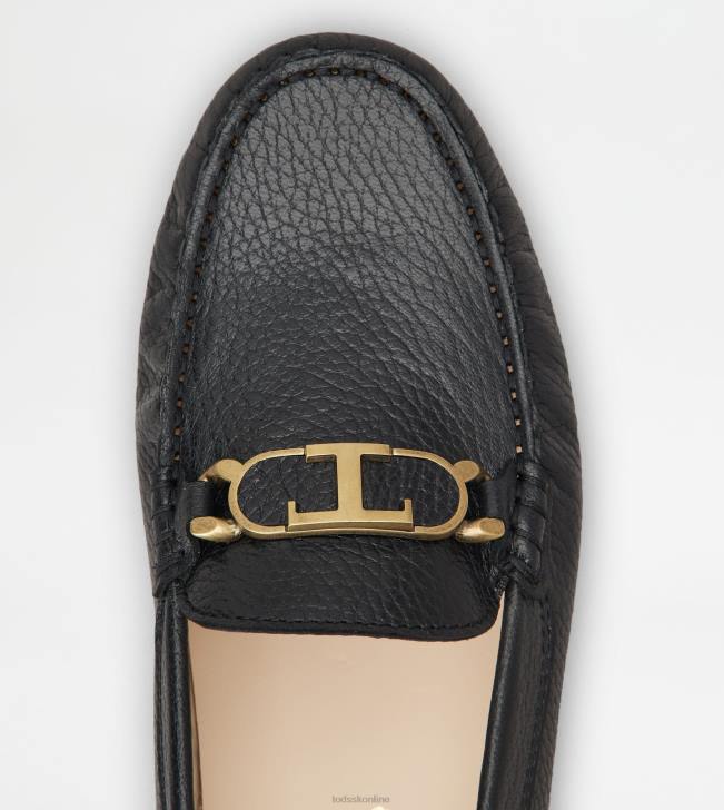 Tod\'s 8NXV78 čierna ženy gommino vodičské topánky v koži