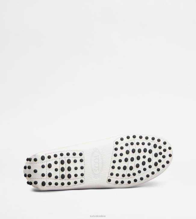 Tod\'s 8NXV81 biely ženy gommino vodičské topánky v koži