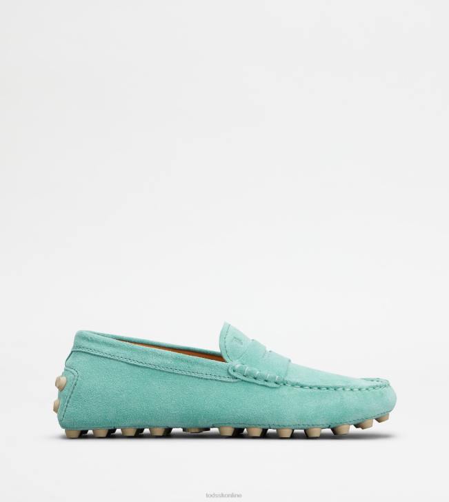Tod\'s 8NXV82 svetlo modrá ženy gommino bublina v semišu