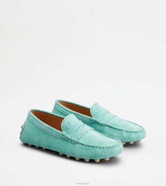 Tod\'s 8NXV82 svetlo modrá ženy gommino bublina v semišu