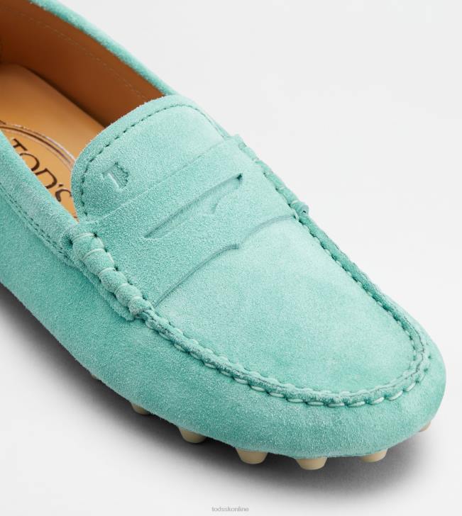 Tod\'s 8NXV82 svetlo modrá ženy gommino bublina v semišu