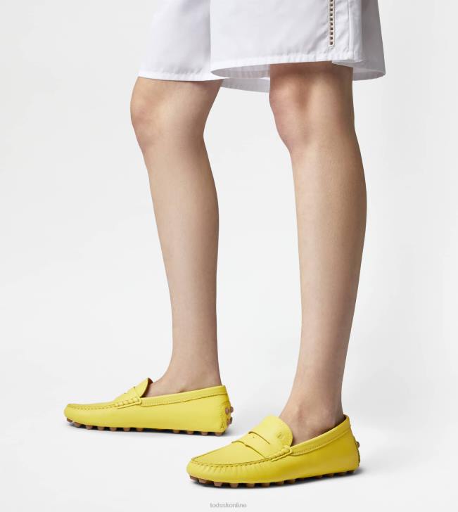 Tod\'s 8NXV83 žltá ženy gommino bublina v koži