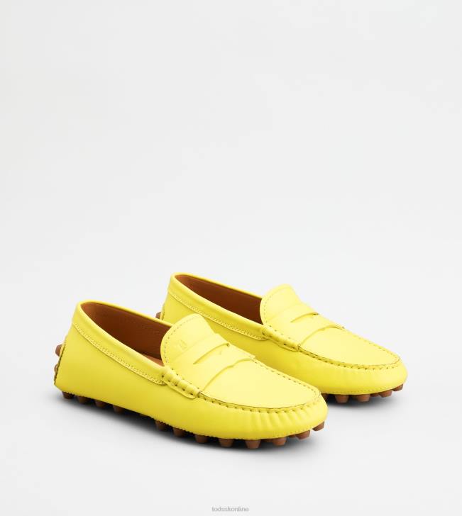 Tod\'s 8NXV83 žltá ženy gommino bublina v koži