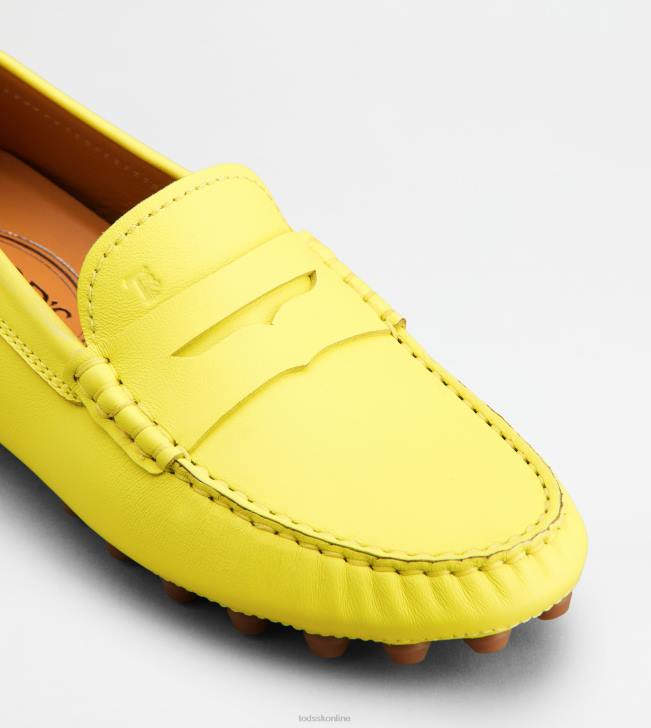 Tod\'s 8NXV83 žltá ženy gommino bublina v koži