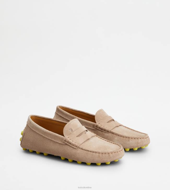 Tod\'s 8NXV84 béžová/žltá ženy gommino bublina v semišu