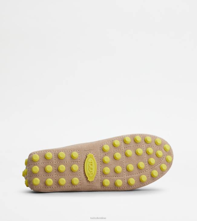 Tod\'s 8NXV84 béžová/žltá ženy gommino bublina v semišu