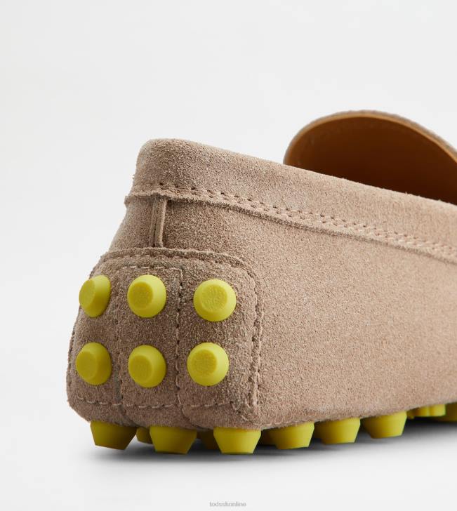 Tod\'s 8NXV84 béžová/žltá ženy gommino bublina v semišu
