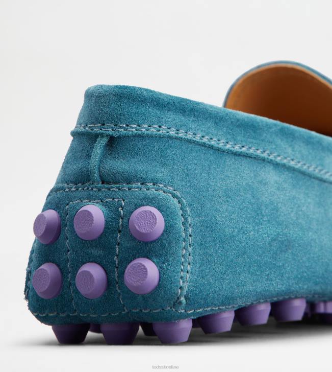 Tod\'s 8NXV89 svetlo modrá ženy gommino bublina v semišu