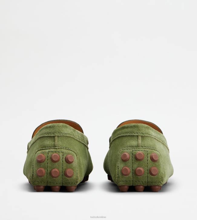 Tod\'s 8NXV90 zelená ženy gommino bublina v semišu