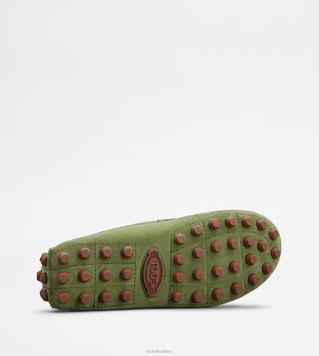 Tod\'s 8NXV90 zelená ženy gommino bublina v semišu