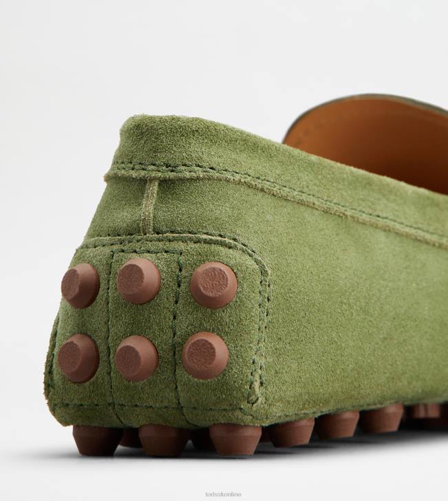 Tod\'s 8NXV90 zelená ženy gommino bublina v semišu