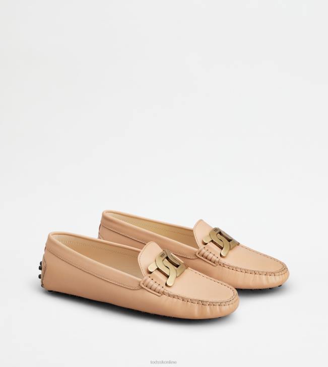 Tod\'s 8NXV92 Ružová ženy vodičské topánky kate gommino v koži