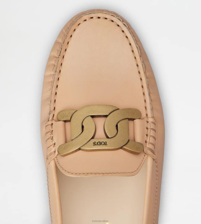 Tod\'s 8NXV92 Ružová ženy vodičské topánky kate gommino v koži