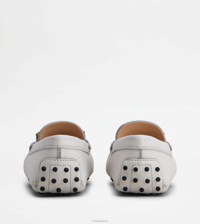 Tod\'s 8NXV94 biely ženy vodičské topánky kate gommino v koži